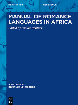 cover image of Manual of Romance Languages in Africa